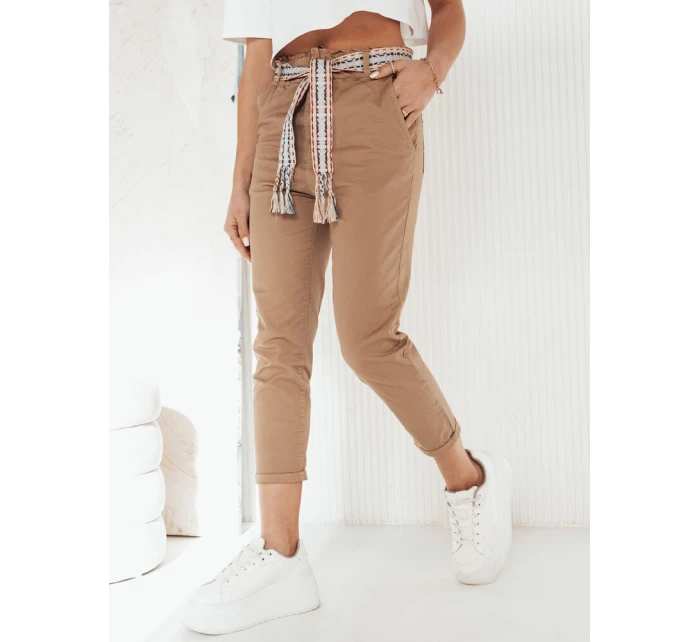 Dámské velbloudí kalhoty Dstreet model 21974020 - FashionStreet Dámské velbloudí kalhoty Dstreet model 21974020 - FashionStreet