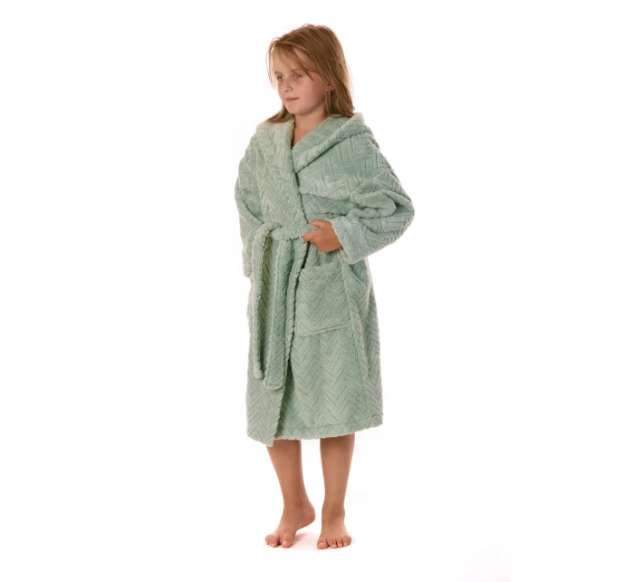 detský župan Athena s kapucňou 9116 Baby Olive