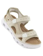 Pohodlné sandály na suchý zip W model 21003033 beige - Rieker