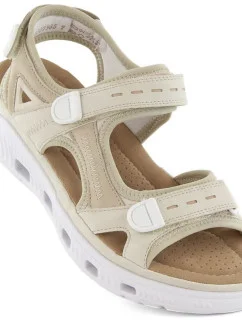 Pohodlné sandály na suchý zip W model 21003033 beige - Rieker
