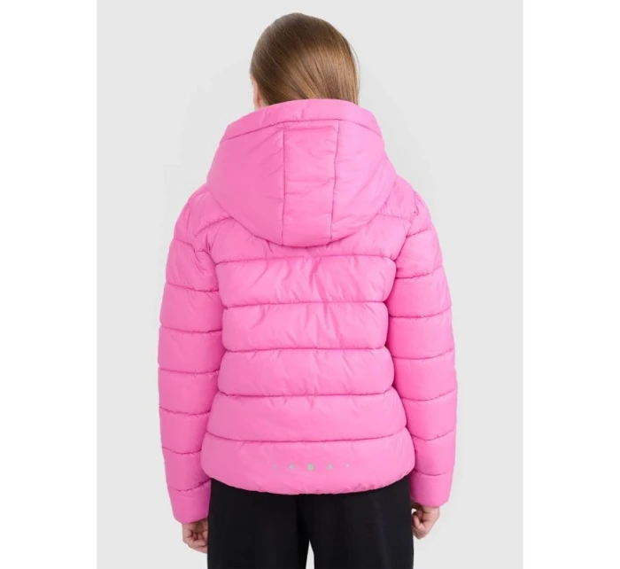 Dívčí péřová bunda se syntetickou výplní model 21814855 - 4F Dívčí péřová bunda se syntetickou výplní model 21814855 - 4F