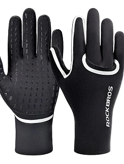 Rockbros nepremokavé cyklistické rukavice, veľkosť: L/XL - čierne