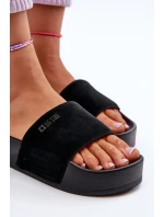 Dámské sandály na platformě z semiše Big Star model 21655540 černé - Big Star Shoes