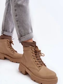 Dámské Kozačky S Ponožkou Béžová Rivella