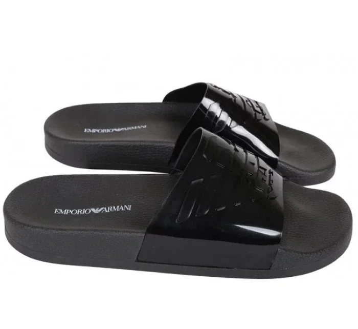 Pantofle model 7456201 černá - Emporio Armani