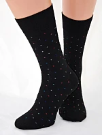 Pánske čierne ponožky s bodkami - Regina