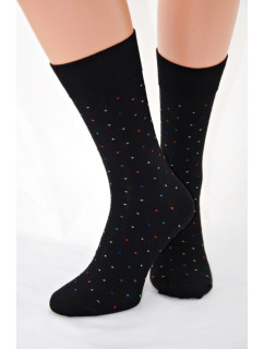 Pánske čierne ponožky s bodkami - Regina