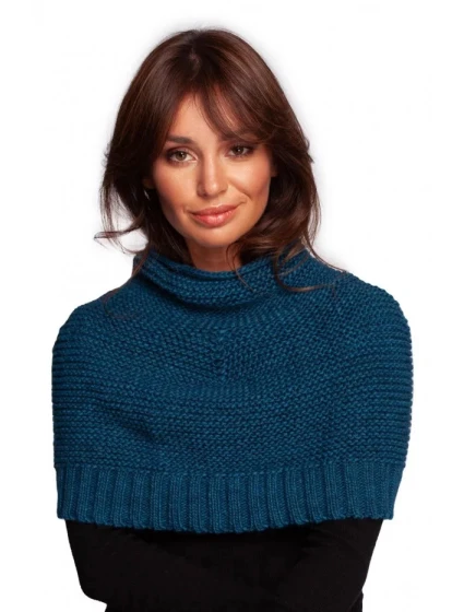 Pletená komínová šála modrá model 20976136 - Moe Pletená komínová šála modrá model 20976136 - Moe