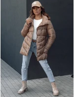 Dámský prošívaný zimní kabát camel Dstreet model 21979847 - FashionStreet