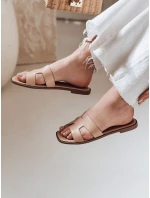 Dámske žabky CLASSROT notchback beige FashionStreet ZY0883