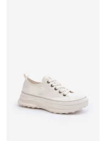 Dámské tenisky na masivní podrážce Big Star model 21653744 Bílé - Big Star Shoes