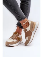 Sneakersy Damskie Z Eko Skóry Brązowe Vinelli Sneakersy Damskie Z Eko Skóry Brązowe Vinelli