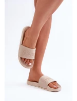 Lehké Dámské Pantofle Big Star model 21675995 Béžové - Big Star Shoes Lehké Dámské Pantofle Big Star model 21675995 Béžové - Big Star Shoes