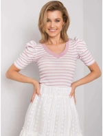 Blúzka FN BZ 4591.06P bielo-ružová