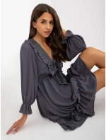 Šaty TW SK BI grafit model 21264342 - FPrice Šaty TW SK BI grafit model 21264342 - FPrice