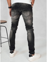 Pánske tmavosivé džínsové nohavice Dstreet UX4150