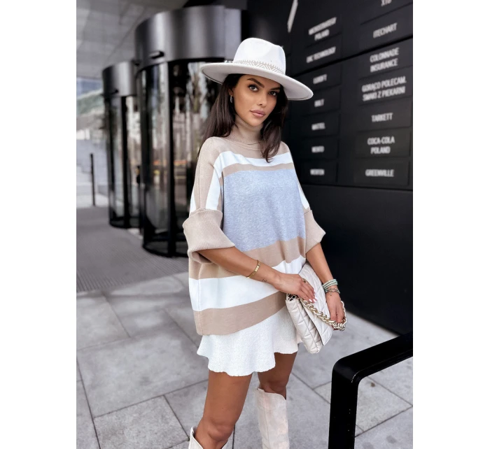 Dámsky nadrozmerný sveter ZEPHYR sivý MY2022