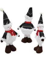 DEKORATÍVNY SNEHULIAK 50CM SIVÝ