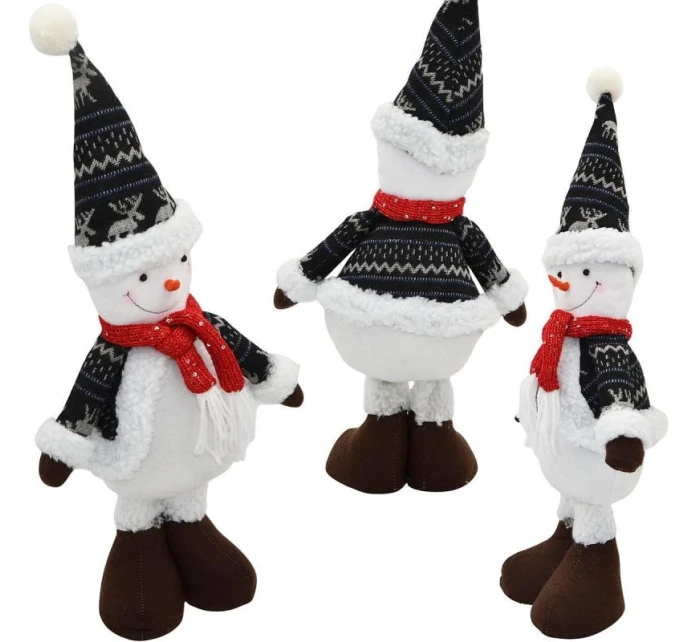 DEKORATÍVNY SNEHULIAK 50CM SIVÝ