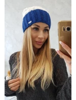 Paris fleecová čiapka K212 ecru+chabra