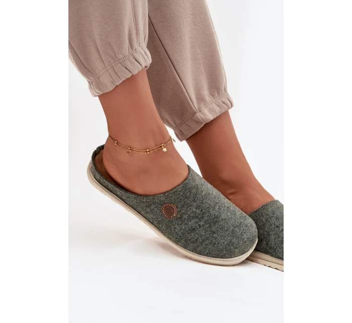 Domácí obuv dámské pantofle model 21714528 zelené - Inblu