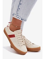 Dámske tenisky z eko kože Big Star TT274307 light beige Dámske tenisky z eko kože Big Star TT274307 light beige