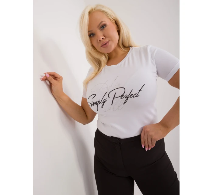 T shirt RV TS model 19920695 biały - FPrice T shirt RV TS model 19920695 biały - FPrice