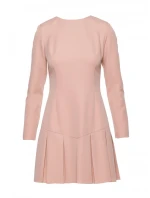 Šaty s záhyby béžové model 21295918 - Moe Šaty s záhyby béžové model 21295918 - Moe