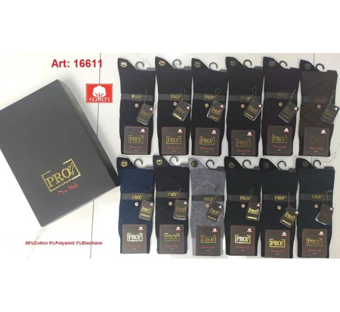 Pánske ponožky PRO 16611 41-44 MIX Pánske ponožky PRO 16611 41-44 MIX