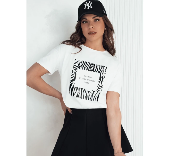 Dámské tričko s potiskem white Dstreet model 21975837 - FashionStreet