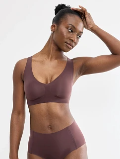 Dámska podprsenka ZERO Feel 2.0 Bralette Merlot vínová – SLOGGI