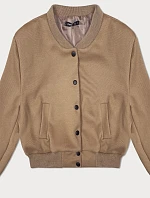 Dámsky krátky bomber Dark Beige (234003)
