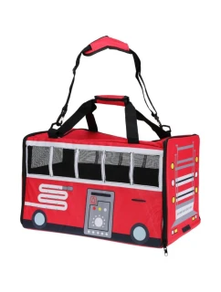 PREPRAVKA PRE ZVIERATÁ 52X30X32,5CM PET BUS ČERVENÁ