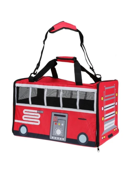 PREPRAVKA PRE ZVIERATÁ 52X30X32,5CM PET BUS ČERVENÁ