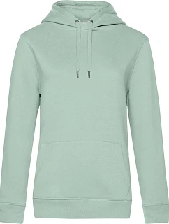 B&C QUEEN Hooded_° Dámská mikina s kapucí 01.W02Q aqua green