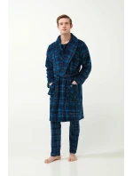 Vamp - Pánsky kockovaný župan 21628 - Vamp Vamp - Pánsky kockovaný župan 21628 - Vamp