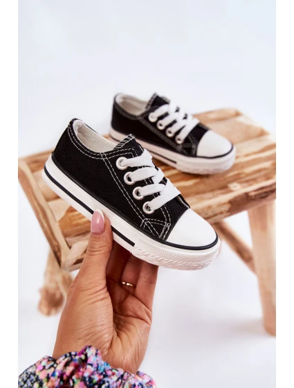 Dziecięce Trampki Klasyczne Czarne Filemon