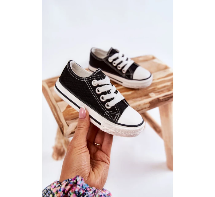 Dziecięce Trampki Klasyczne Czarne Filemon