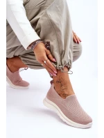 Damskie Tenisówki Materiałowe Wsuwane Różowe Adiora Damskie Tenisówki Materiałowe Wsuwane Różowe Adiora