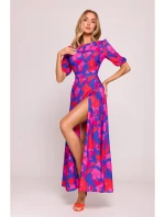 model 21136092 Maxi šaty s otevřenými zády model 2 - Moe model 21136092 Maxi šaty s otevřenými zády model 2 - Moe