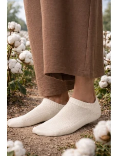 Prírodné nohy 100% bavlnené froté 198