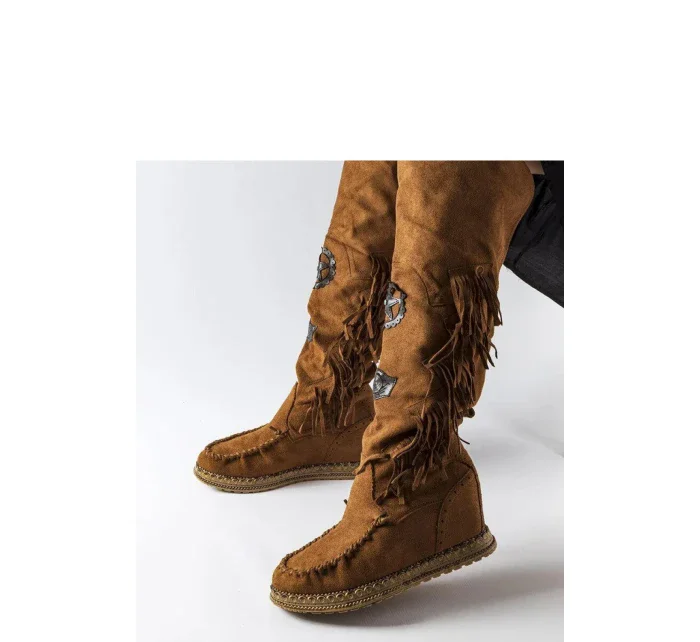 Čižmy na klinovom podpätku model 205790 Solea