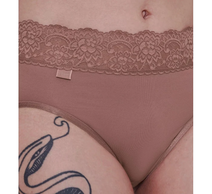 Dámske nohavičky Romance Midi - BROWN - hnedá 1141 - SLOGGI