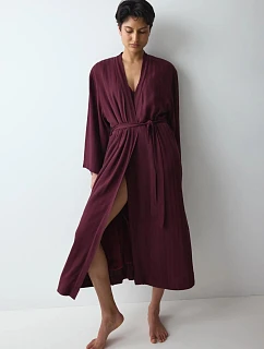 Dlhé šaty Amourette Jacquard – Claret – TRIUMPH Claret – TRIUMPH