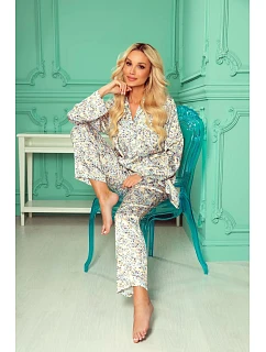 Dámské pyžamo De Lafense 721 Aster dł/r M-2XL