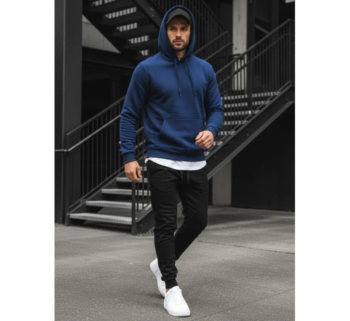 Pánska modrá mikina FashionStreet BX4684