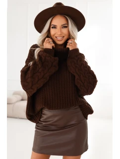 Teplý rolák oversize s širokými rukávy model 21794488 - numoco basic