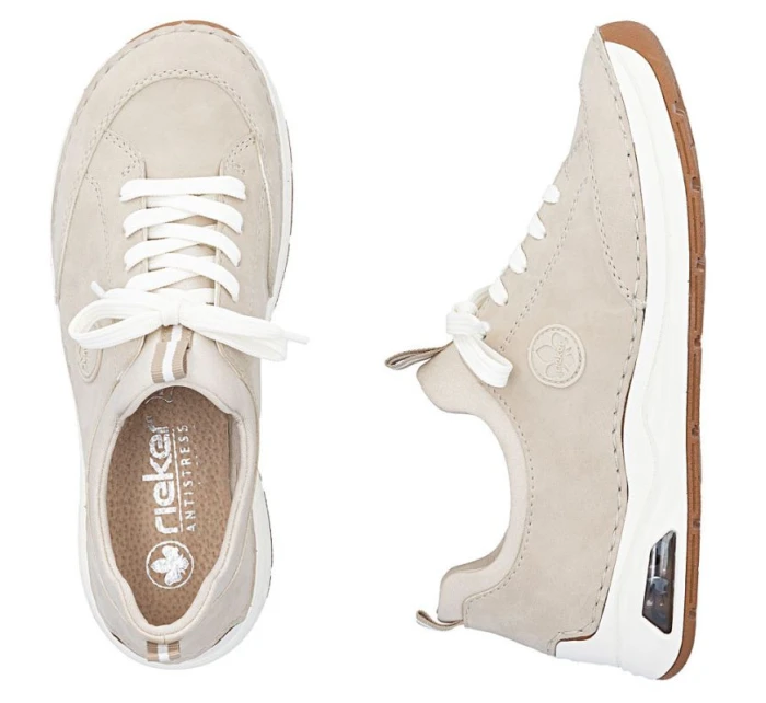 Dámske pohodlné béžové topánky Rieker 44562-62