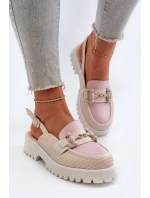 Dámské sandály na ploché podrážce s ozdobou béžové D&A model 21655998 - S.Barski