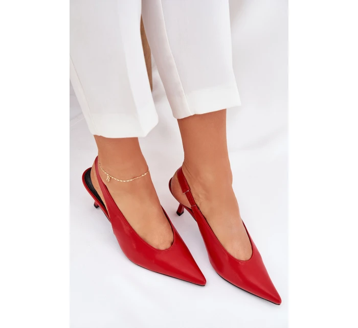 Lodičky S  Eko Kůže Červené model 21687083 - Boto